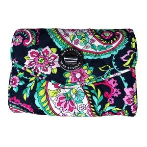 Vera Bradley Turnlock Wallet Paisley Petal Floral Organize